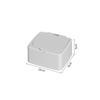 Caja de Almacenamiento de Doble Compartimento, Caja de Plástico a Prueba de Polvo para Hisopos de Algodón de Escritorio con Tapa, Organizador de Tipo Pulsador, Mini Caja de Almacenamiento de un Solo Compartimento