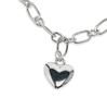 Pulseira Hip-Hop Estilo Punk Feminina Ins Design de Nicho Pingente de Coração Corrente Personalizada Pulseira Simples de Aço Titânio