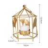 Decorações para jantar à luz de velas em casa pequenos enfeites Candelabro nórdico transfronteiriço Candelabro hexagonal de aromaterapia portátil