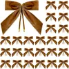Acessórios de laço de veludo, embalagens de presente populares para exportação, decoração de casa para festas de casamento, enfeites de árvore de Natal