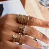Anillo Wanxing Europeo y Americano de Zirconia Acero de Titanio Joyería que No se Desvanece Lujo Accesible Anillo de Gama Alta Anillo Popular Transfronterizo