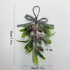 Muérdago Artificial Navideño Transfronterizo, Decoraciones para el Hogar con Vegetación Artificial de Amazon, Colgantes de Decoración Navideña