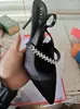 Zapatos de Tacón Alto para Mujer, Zapatos de Boda, Zapatos de Dama de Honor Color Nude de Punta Cerrada Tacones Altos Franceses, Sandalias Elegantes de Tacón de Aguja con Pedrería y Punta Fina para Primavera y Verano
