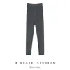 Leggings de cachemir 100% puro para mujer, alta elasticidad, cintura elástica, pantalones de felpa, nuevos pantalones largos de punto para otoño e invierno, modernos