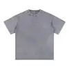 Camiseta de Algodón Pesado de Alta Calidad Amazon Tinte Copo de Nieve Old 260G Cuello Redondo Manga Corta Lavado Americano