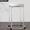Taburete Grueso y Robusto Hogar Lujo Ligero Mesa de Comedor Taburete Redondo Taburete de Madera Varilla de Acero Simple Comercial Almacenamiento Moda Banco Extra Grueso
