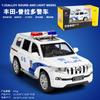 Carro para 1/32 Prado polícia carro liga modelo de carro Huili som e luz brinquedo off-road veículo simulação caixa de metal