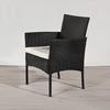 Cadeira de Rattan para Pátio Externo Mesa de Café Quatro Peças Hotel Jardim Terraço Villa Combinação de Cadeiras de Rattan Móveis de Lazer