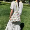 Bolso de Hombro Floral Fresco de Verano, Bolso Tote Versátil Estilo Bosque para Niñas, Bolso Ligero de Moda Nicho para Viajar