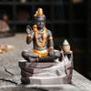 Estátua de Buda transfronteiriça Zen home artesanato decoração criativa Sudeste Asiático Shiva Buda estátua backflow queimador de incenso atacado