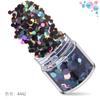 Amazon Nail Art Set 12 Cores Laser Misto Nail Polish Glue Nail Art Sequins Açafrão em Pó Nail Art Joias Drill