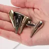 Novos Botões Metálicos Pequenos em Formato de Buzina 7mm Botões Pequenos para Casaco Prata Antigo Botões de Moda Atacado do Fabricante