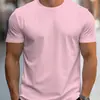 Camiseta de Manga Corta de Color Liso con Hombro Descubierto, Moda y Comodidad, Camiseta Lisa para Hombre y Mujer