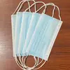 Mascarillas Protectoras Desechables, Azul y Blanco, Tricapa, Elásticos Planos para Orejas, Empacadas Individualmente, Transpirables, a Prueba de Polvo, a Prueba de Olores, Limpias e Higiénicas, Al Por Mayor