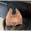 Bolsa de Axila com Design de Nicho Transfronteiriço para Mulheres Nova Moda Retro Primavera 2026 Bolsa de Ombro Casual de Grande Capacidade Simples