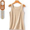 Chaleco térmico nuevo para hombre y mujer, con forro polar, calefacción, sin costuras, protección para la espalda, base abdominal, parche de seda y lana.