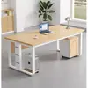 Mesa de escritório, mesa de computador para uma pessoa, mesa de escritório comercial, mesa de gerente, estação de trabalho para 4 ou 6 pessoas, mesa simples e moderna para funcionários