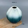 Jarrón pequeño de cerámica creativo para decoración del hogar en la sala de estar, arreglo simple de flores secas estilo Morandi, decoración para mueble de TV y mesa de comedor
