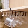 Armário de Ferro Forjado Rack de Armazenamento de Seis Ganchos Armário Suspenso Gancho em Linha Gancho Clipe de Cozinha Gancho de Chapa de Ferro Estilo Moderno Minimalista