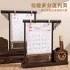 2027 Ano do Carneiro Porta-Canetas de Madeira Estilo Chinês Calendário de Mesa Logo Personalizado Ornamento de Mesa Eave Criativa Empresarial Escultura