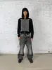 Outono e Inverno Novo Design de Moda com Capuz Transfronteiriço Estiloso Personalizado Estilo Americano High Street Retrô Solto com Zíper Moletom para Homens e Mulheres