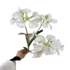 Flores Artificiales de Alta Calidad Transfronterizas para Decoración de Salón de Ceremonias de Boda, Arreglo Floral de Flor de Fénix de 3 Ramas, Flores Falsas para Decoración de Fondo
