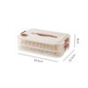 Caja de Almacenamiento para Empanadillas Caja para Congelador Refrigerador Empanadillas Congeladas Caja de Wonton de Múltiples Capas de Grado Alimenticio Caja Crujiente Segura y Sin Olor para el Hogar