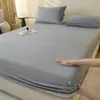 Estilo Nórdico Clase A Peso Alto Polar de Leche Artículo Individual Sábana Bajera Color Sólido Simple Engrosada Cálida Antiestática Sábana Bajera Afelpada