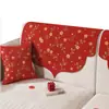 Ambiente festivo rojo, perfecto para la decoración de la habitación nupcial, resistente a los arañazos y duradero, nueva funda para respaldo de sofá estilo chino para bodas