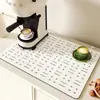 Tapete Simples de Drenagem para Cozinha, Tapete Absorvente de Terra de Diatomáceas para Bancada, Tapete Anti-Queimadura para Panelas, Tapete de Isolamento Térmico, Porta-Copos para Bancada de Bar, Tapete de Secagem para Tigelas e Pratos