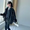 Nova coleção de outono de jaquetas de couro estilo coreano para meninas, jaquetas da moda em couro PU para primavera e outono, adequadas para atividades ao ar livre e como jaqueta corta-vento para motociclistas