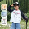 Camiseta de Manga Larga Miantiantang para Niños de Algodón y Spandex, Clase A, 10A Antibacteriana, Transpirable, Estampado de Mecha, Top de Primavera y Otoño para Niños