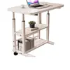 Escritorio de computadora, móvil, altura ajustable, mesita de noche, escritorio simple para estudiante, escritorio para el hogar en el dormitorio, mesa de estudio para usar en la cama, escritorio de oficina