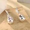 Moda europea y americana diseño de nicho pendientes geométricos tridimensionales anillo de plata oro cepillado collar de color amor joyería exagerada