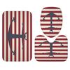 Estilo Nuevo Especial Original Serie Ancla de Barco Moderna Simple Poliéster Impermeable Resistente al Moho Cortina de Ducha YL1512