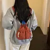 Mini Mochila con Cordón para Mujer, Estilo Coreano, Bolsa Pequeña Deportiva Casual Ligera, Mochila Versátil para Viajes y Uso Diario para Mujer