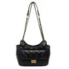 Bolsa Acolchoada com Corrente de Alta Moda para Mulheres 2026 Nova Estilosa Bolsa de Ombro/Axila Estilo Chanel Versátil Bolsa Transversal