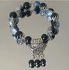 Pulsera de Mariposa Amor Flor Otoño Nueva Pulsera de Cristal de Mariposa para Mujer, Diseño de Nicho, Estilo Ins, Joyería de Pulsera para Estudiante de Alta Gama
