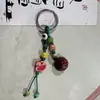 Llavero de Cerámica de Jingdezhen con Forma de Calabaza Estilo Étnico Colgante para Bolso de Tela Puesto del Mercado Nocturno Literario Joyería Pequeña al por Mayor en Stock
