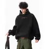 Sudadera con capucha bordada estilo étnico de peso pesado de 500 g para hombre y mujer, diseño de otoño, manga larga, moderna, corte holgado