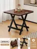 Mesa Plegable, Mesa Pequeña Portátil para Apartamentos de Alquiler, Mesa de Comedor para el Hogar, Mesa Cuadrada, Mesa Pequeña para Montar Puestos