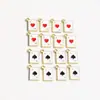 Accesorios de joyería estilo coreano personalidad creativa estilo Joker corazones picas un colgante de carta de póker bolsa de materiales para pendientes DIY