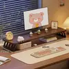 Soporte Elevador para Computadora de Escritorio Estación de Trabajo Estante de Almacenamiento para Escritorio de Oficina en Casa Elevador de Monitor de Doble Capa