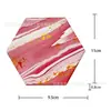 Posavasos Cerámico de Puntos Brillantes Antideslizante Impermeable Aislamiento Térmico Fácil Limpieza Tapete de Comedor Tapete de Corcho Tapete de Mesa Posavasos Impresión por Transferencia Térmica