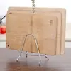 Estante metálico para tablas de cortar, soporte para tablas de cortar y tapas de ollas, estante de almacenamiento para encimera de cocina casera para tablas de cortar