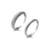 Anillo Abierto Nalan S925 Plata Río de Estrellas Centelleante Mate BlingBling Destello Brillante INS J8925