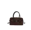 Bolso pequeño cuadrado versátil para el día a día, colección otoño/invierno 2026, bolso de mano para mujer con correa de hebilla simple, adecuado para ir al trabajo, se puede llevar como bolso de hombro o bolso cruzado