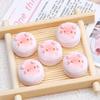 Accesorios de Resina DIY Pegamento Crema Horquilla Agujero Hebilla de Zapato Decoración de Joyería Gato de Dibujos Animados Galletas Sándwich Comida Juguetes