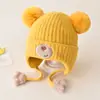 Touca de Bebê Outono e Inverno Proteção de Orelha para Bebê Menino Chapéu de Lã Infantil Meninos e Meninas Bebê Menina Fofo Estilo Inverno