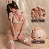 Sexy Underwear Lace-up Hot Girl Hip Saia Sexy Sweet Nurse terno uniforme tentador puro desejo pijamas livres